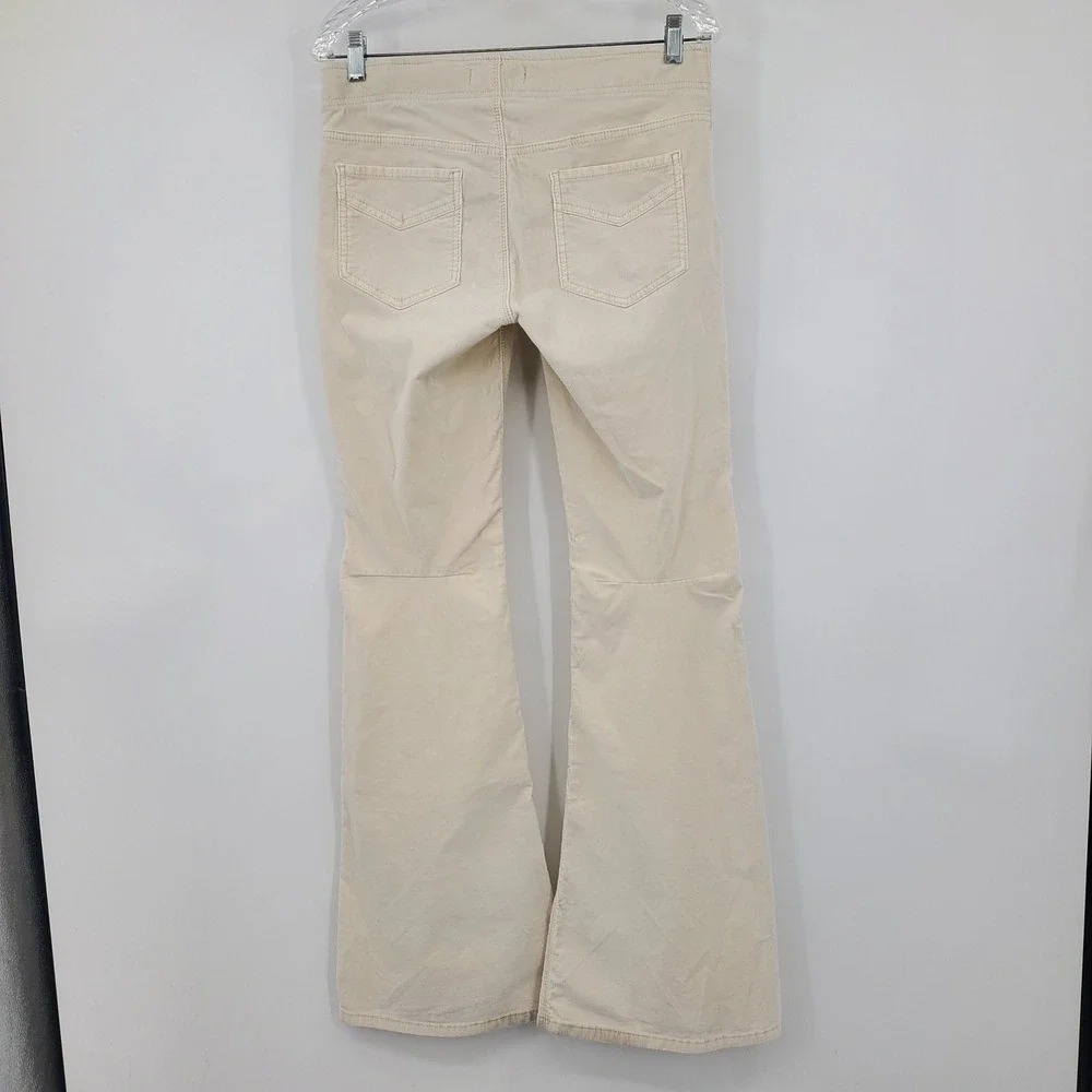 We The Free Free People Corduroy Flare Pants Cream Size 29 Boho Hippie Festival
